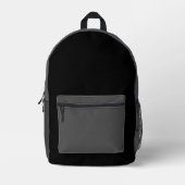 Imprimé Sac à dos noir et gris (Recto)