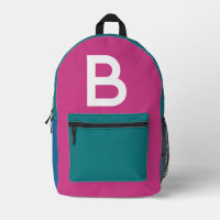 Sac à dos personnalisé avec bloc de couleur rétro 