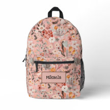 Sac à dos personnalisé Cottage Core Rose Floral