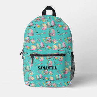 Imprimé Sac à dos personnalisé pour la rentrée scolaire po