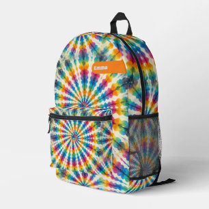 Imprimé Sac à dos personnalisé Tie Dye psychédélique Rét