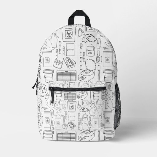 Imprimé Sac à dos Phlebotomiste (Recto)