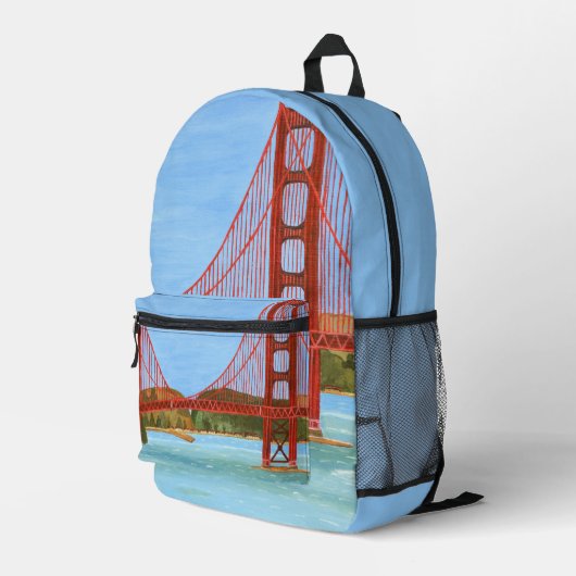 Imprimé Sac à dos pont de San Francisco (Coin arrière droit)