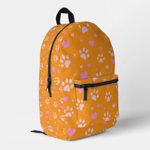 Imprimé Sac à dos pour Empreinte de patte rose mignon et M