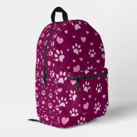 Sac à dos pour Empreinte de patte rose mignon et M