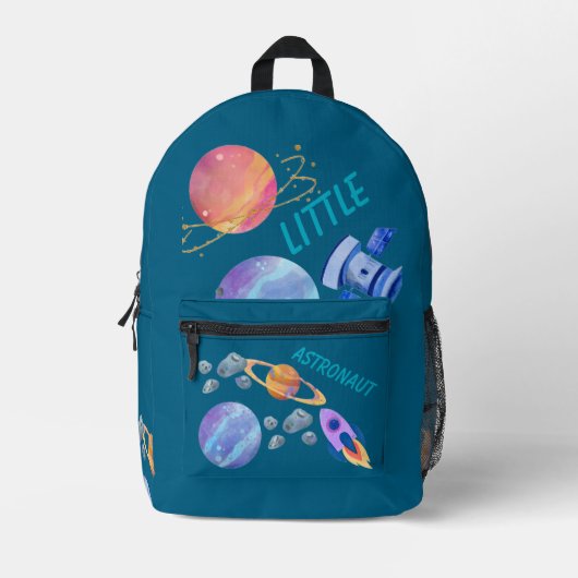 Imprimé Sac à dos pour petits astronautes - Pl espace colo (Recto)