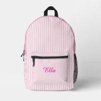 Sac à dos rayé pour filles personnalisées
