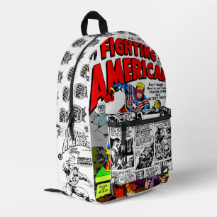Imprimé Sac à dos Rétro BD 'Fighting American'