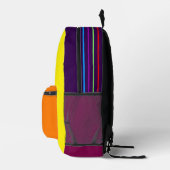 Imprimé Sac à dos rétro multi-couleurs (Droite)