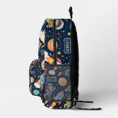 Imprimé Sac à dos Rocket Planet Countdown avec un design s (Droite)