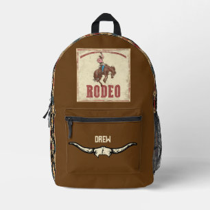 Imprimé Sac à dos Rodéo Personnalisé avec design Aztec