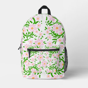Imprimé Sac à dos rose et vert