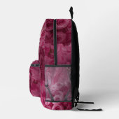 Imprimé Sac à dos rose Fleurs Tourbillons – Texte personna (Droite)