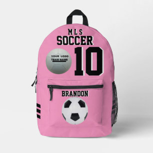 Imprimé sac à dos rose soccer rose personnalisées football