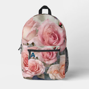 Imprimé Sac à dos Roses monochromes personnalisés