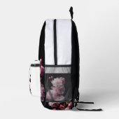 Imprimé Sac à dos Sakura noir cerisier (Droite)