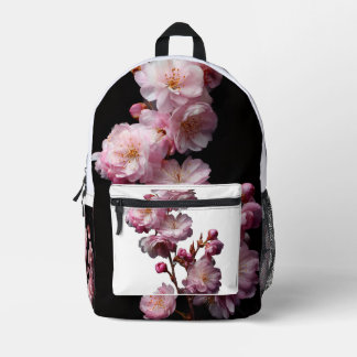 Imprimé Sac à dos Sakura noir cerisier