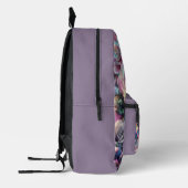 Imprimé Sac à dos scolaire Opal Iridescent Rose (Gauche)