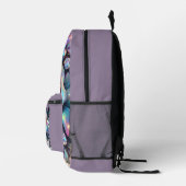 Imprimé Sac à dos scolaire Opal Iridescent Rose (Droite)