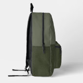 Imprimé Sac à dos Split Vert Moss Personnalisé - Convivial (Gauche)