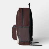 Imprimé Sac à dos tendance Rétro prune Monogramme Géométri (Droite)