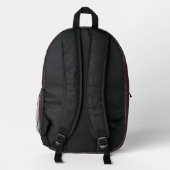 Imprimé Sac à dos tendance Rétro prune Monogramme Géométri (Verso)