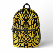 Sac à dos tribal jaune