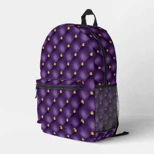 Imprimé Sac à dos Tuffé de diamants d'or violet