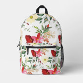 Imprimé Sac à dos vintage d'aquarelle printanière (Recto)