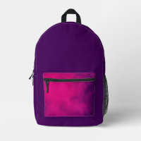 Sac à dos violet avec poche rose néon - Personnali