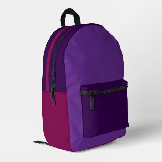 Imprimé Sac à dos violet multicolore (Coin arrière gauche)