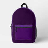 Imprimé Sac à dos violet multicolore  (Recto)