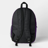 Imprimé Sac à dos violet multicolore  (Verso)