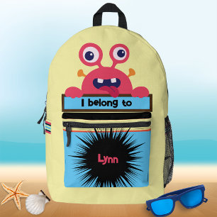 Imprimé Sac Buddy Monstre de homard Monstre Sac à dos pers
