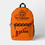 Imprimé Sécurisé SCP. Contient. Protéger D - sac à dos de (Recto)