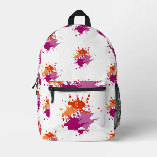 Imprimé Splatter de sac à dos couleur