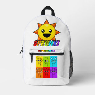 Imprimé Sprunki Retour à l'école sac à dos pour enfants