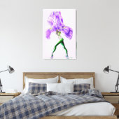 Imprimé sur toile Fleur d'Iris Ballerine Danseuse (Insitu(Chambre))