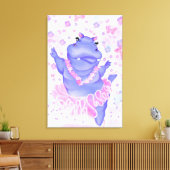 Imprimé sur toile Hippopotame danseuse de ballet (Insitu(Salon))