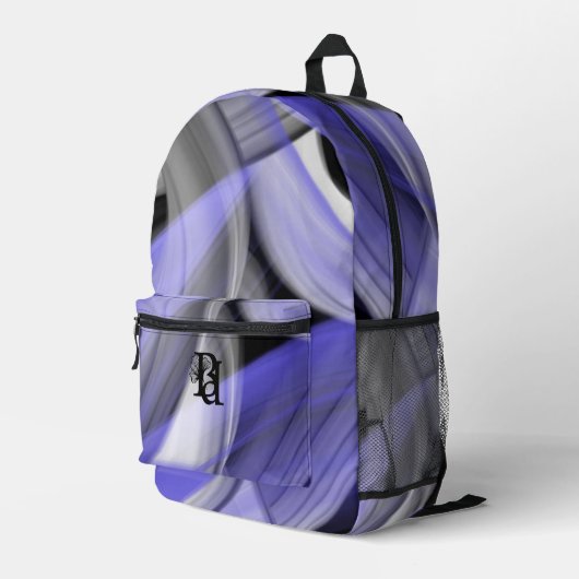 Imprimé Tendance Sac à Dos Abstrait Lilas Violet (Coin arrière droit)