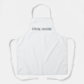 Imprimé tout-en tablier Super Cooker art et design (Recto)