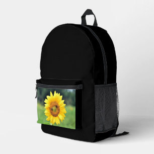 Imprimé Un joyeux sac à dos de tournesol