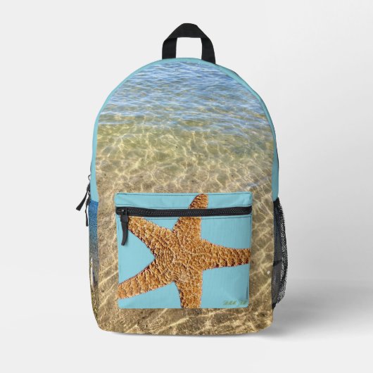 Imprimé Un sac à dos éclaboussant. (Recto)