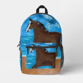Imprimé Un sac à dos pour cheval (Recto)