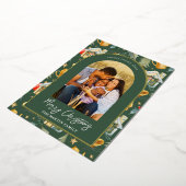 Imprimé vert de vacances avec photos (Rotation)