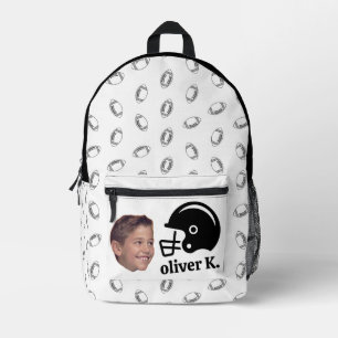 Imprimé Visage drôle Retourner à l'école photo sac à dos