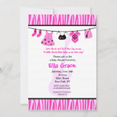 Imprimé Zebra Rock Star Invitation Baby shower (Devant)