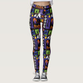 Imprimer amusant Halloween Leggings (Devant)