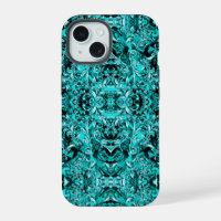 IMPRIMER BAROQUE ITALIEN VERT DE MER