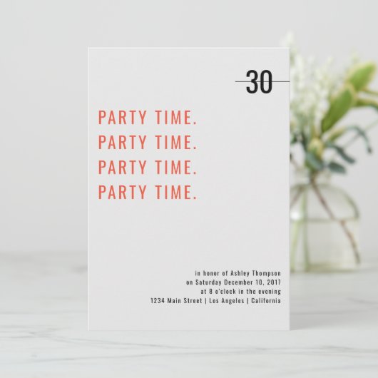 Imprimer Conception Invitation Anniversaire (Debout devant)